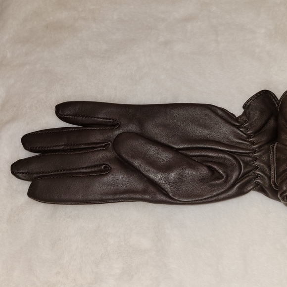 Glove.ly Genuine Leather Cashmere-Lined Touchscreen Gloves New With Tag - Picture 7 of 14